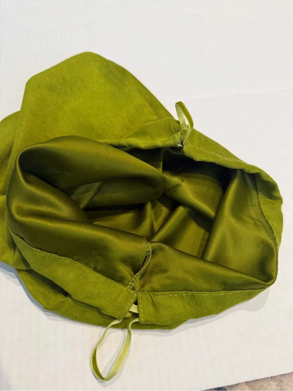 Tory Burch Olive Green Drawstring Dust Bag 12x15 Shoes/Purse